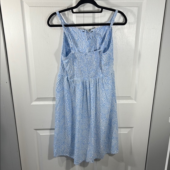 Torrid Light Blue Lace-Up Midi Dress - Picture 4 of 9